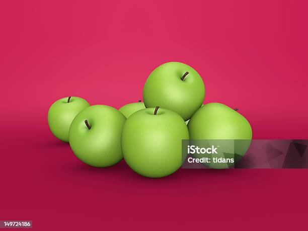 3 D リンゴ - カラー背景のストックフォトや画像を多数ご用意 - カラー背景, グラニースミス, リンゴ