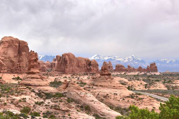 istock Arches National Park Utah Red Rock Formations Sunset Dramatic Sky 1497243248