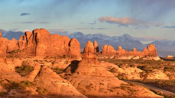 istock Arches National Park Utah Red Rock Formations Sunset 1497247532