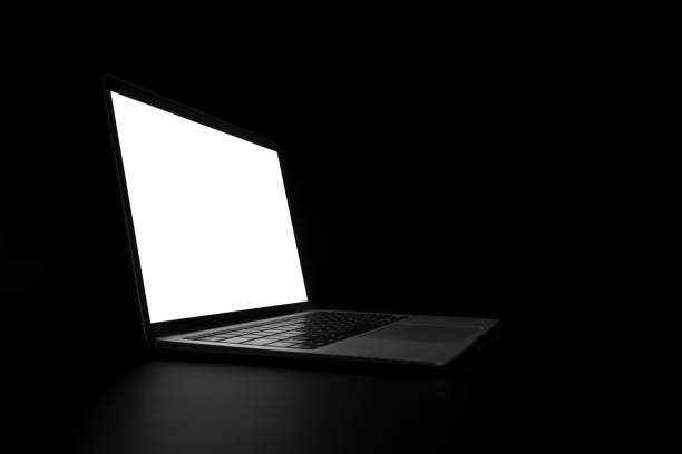 istock modern laptop computer on the tabl on the black background 1497248850