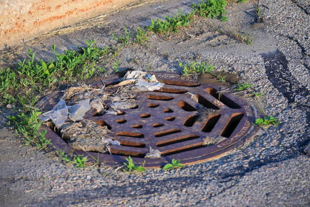 istock Storm Drain Covered In Rocks And Debris With Greenery Growing Around It 1497249485