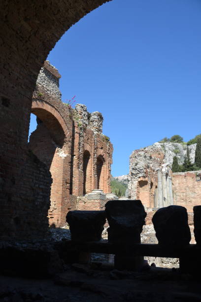 istock Backstage at the ancient Teatro Greco Taormina Sicily 1497255193