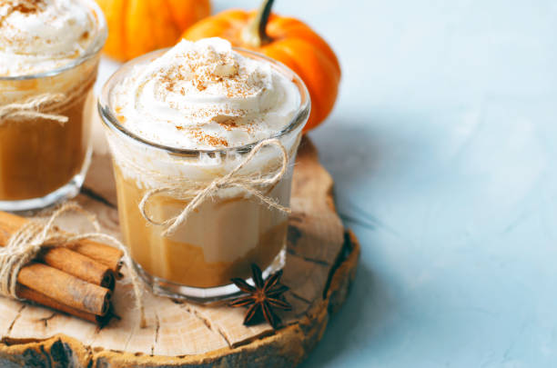 istock Pumpkin Spice Latte, Coffee, Milkshake or Smoothie with Whipped Cream and Cinnamon 1497258214