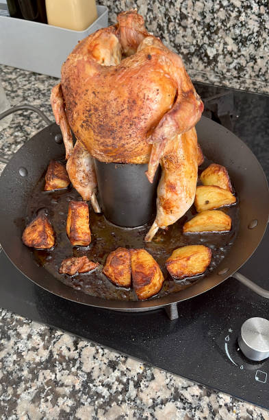 istock Beer can roast chicken in pan 1497258805