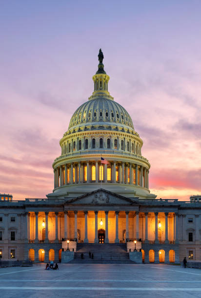 istock US Capitol building at sunset, Washington DC, USA 1497263011