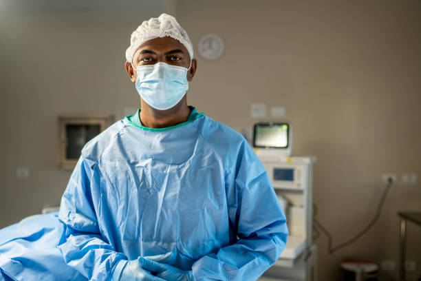 istock Portrait of surgeon doctor in surgical room 1497276619