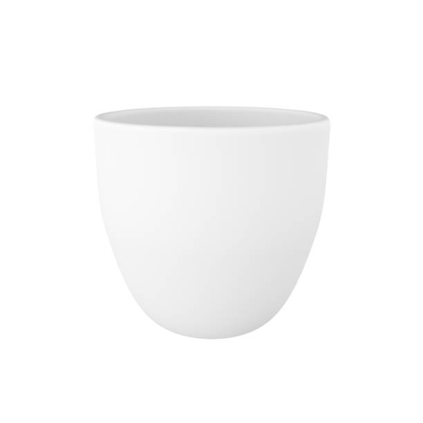 istock 3d photo realistic white cup icon mockup rendering. Design Template for Mock Up. ceramic clean white mug with a matte effect isolated on white background with clipping path 1497279011