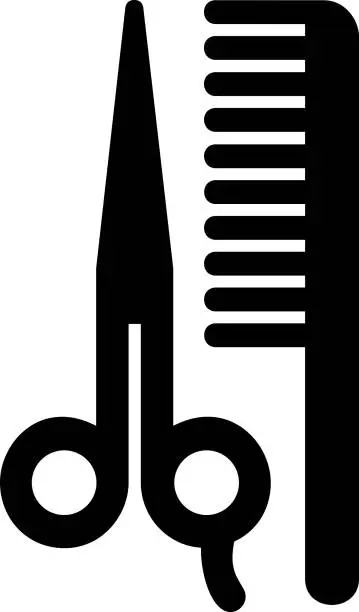 Vector illustration of Barbour shop sign, Hairdresser Sign, Hairstylist sign, Barber sign, DOT, AIGA