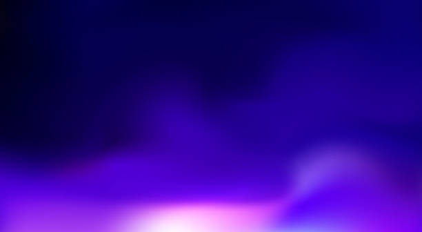 абстрактный темно-синий, размытый, расфокусированный градиентный фон - smooth smoke abstract backgrounds stock illustrations