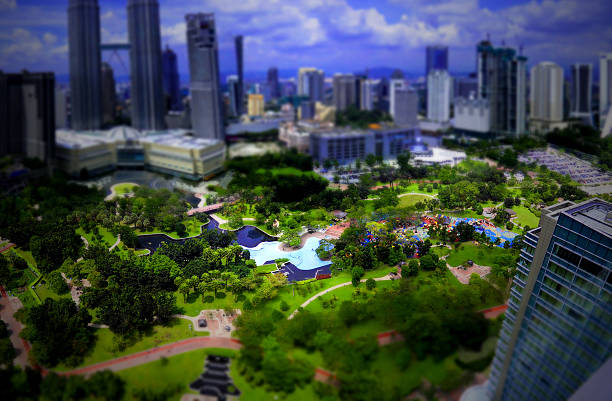 Kuala Lumpur miniature stock photo