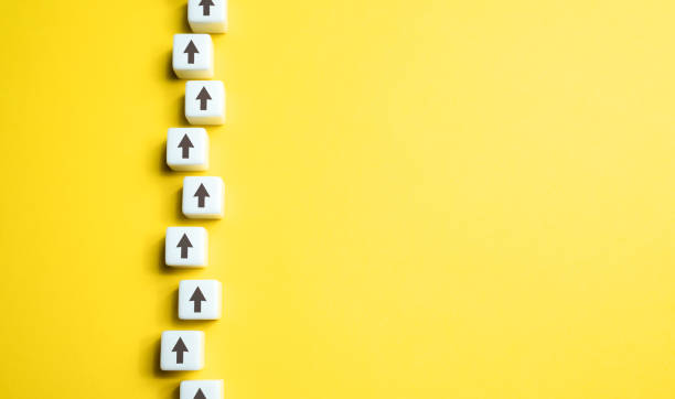 istock Chain of arrows and space for text. 1497299606