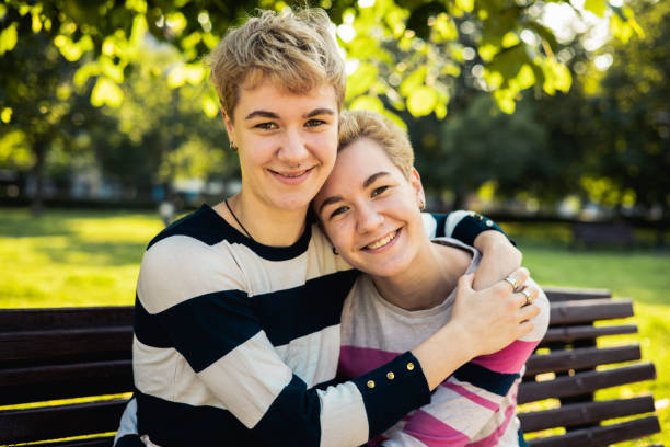 istock Twins spend time together, enjoying each other's company outside 1497302454