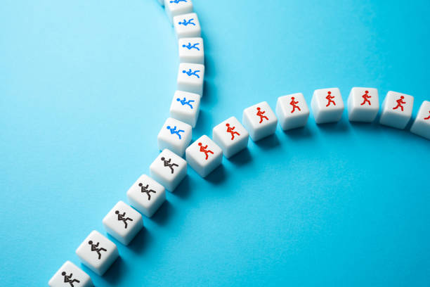 istock People are divided into two streams. 1497302646