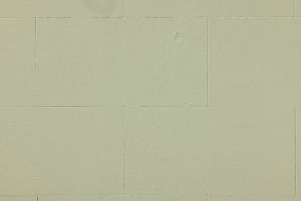 Part of a blank painted concrete wall.