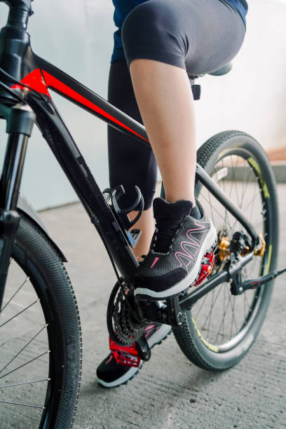 istock Photo of a girl doing bicycle exercise 1497316739