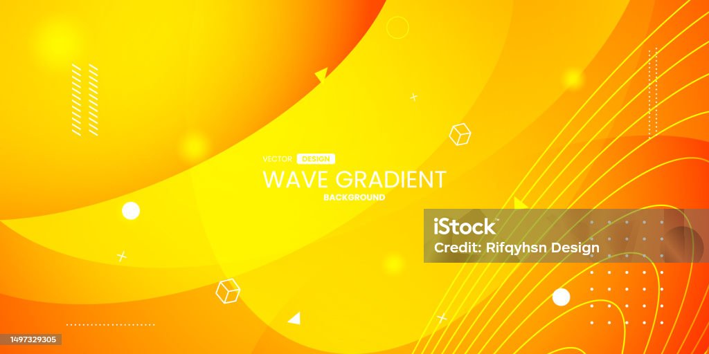 Abstract Background Design Orange Colorful Orange And Yellow Gradient Abstract Background With Geometric ...
