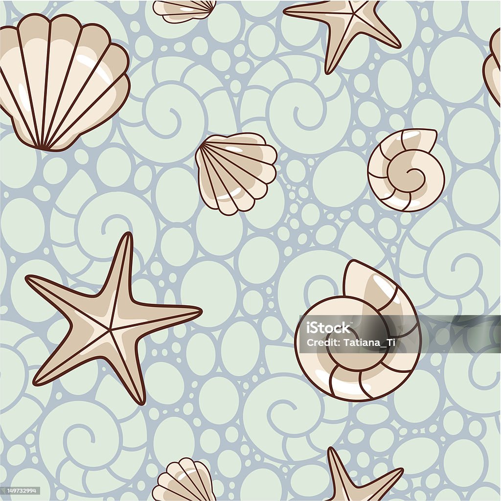 Shell Pattern Right Shell Pattern Stock Illustration - Download Image Now - Abstract ...