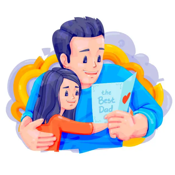 Vector illustration of Father's Day Concept Illustration. Dia dos pais.