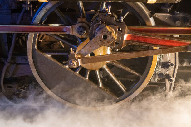 istock Wheel and mechanic of a train. 1497333039