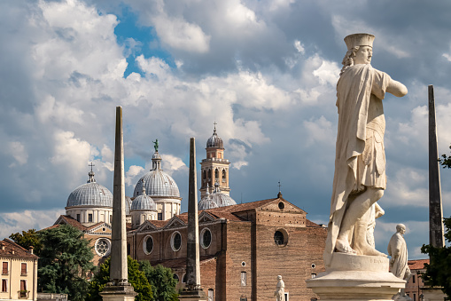 Famous Fontana del Nettuno (Neptune Fountain) at Piazza del Nettuno in Bologna, Italy