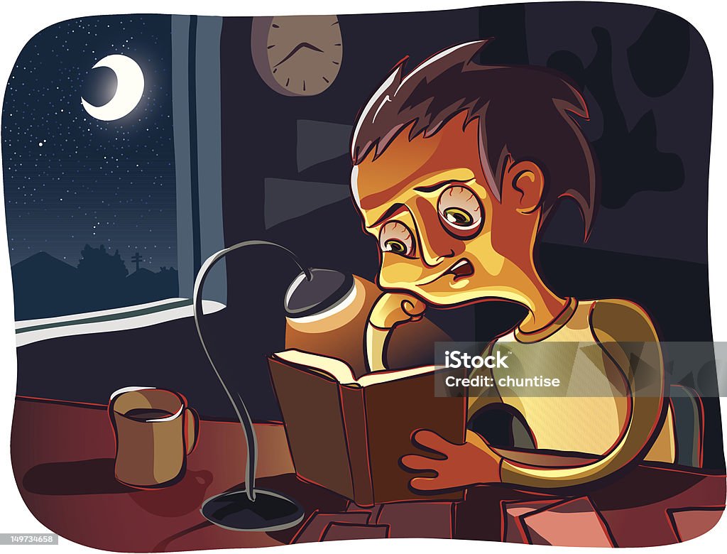 Cramming Graphics Exam Cram Stock Illustration - Download Image Now - Coffee - Drink ...