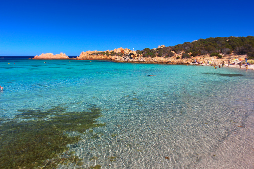 Cala Andreani beach, Caprera island, La Maddalena archipelago, Sassari province, Sardinia, Italy, Europe