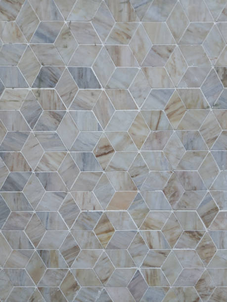 istock Tileable pattern of natural stone with hexagonal shapes as background. 1497350002