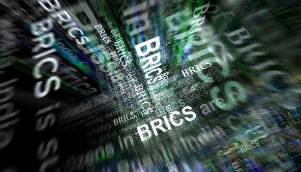 grupo económico brics y organización noticias titulares títulos medios ilustración 3d - brics fotografías e imágenes de stock