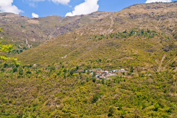 istock Aerial view of village 1497353931