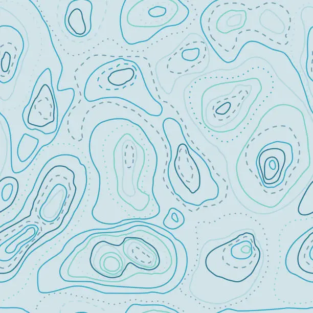 Vector illustration of Topographic map lines vector abstract