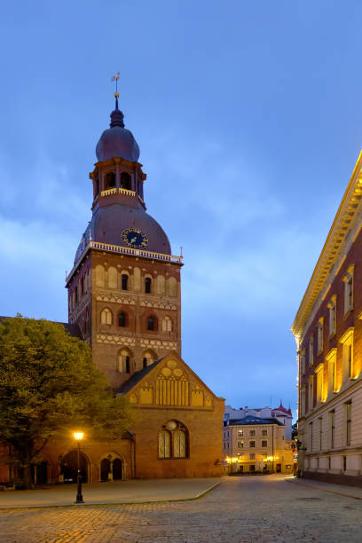 istock Riga, old town, Evangelical Lutheran Dome Cathedral, vertical landscape 1497360535