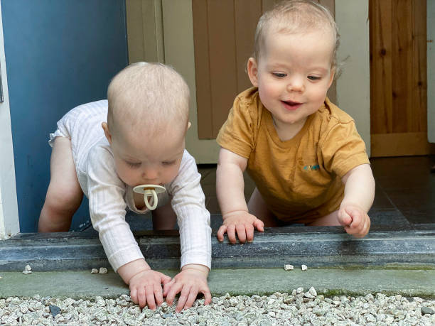 istock Happy baby twin 1497366448