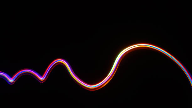 istock Light painting in rainbow color 1497367644