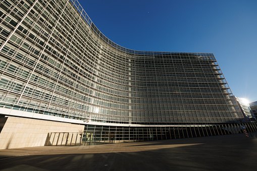 Brussels, Belgium, December 2022, The Berlaymont, headquarters of the European Commission, the executive branch of the European Union (EU).