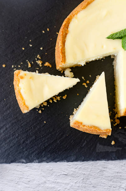 istock Piece of classical Cheesecake New York Closeup View 1497375819