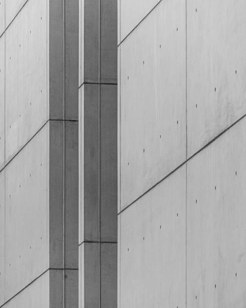istock Large modern cityscape with gray brick walls 1497383158