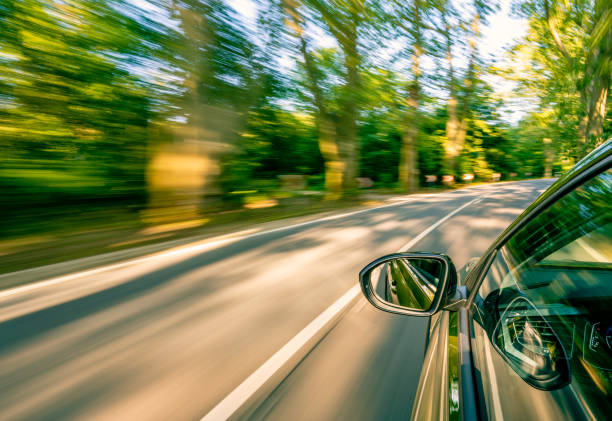 istock Car is driving on the highway, the environment is blurred 1497383444