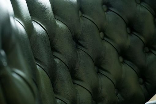 Leather seat and patterns on it
