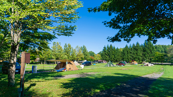 Scenery of the highland campsite