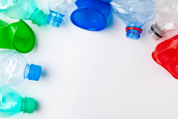 istock Empty colorful plastic bottles are recyclable waste 1497406399