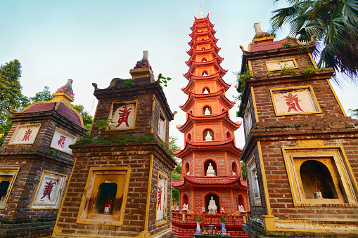 Tran Quoc Pagoda is the oldest Buddhist temple in Hanoi, originally constructed in the 6th century. Northern Vietnam