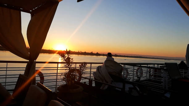 istock Sunset Nile River Cruise in Egypt. 1497413407