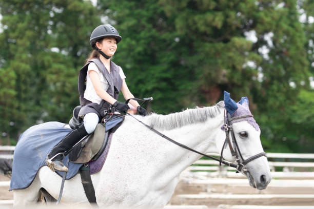 istock girl practices horse riding 1497421039
