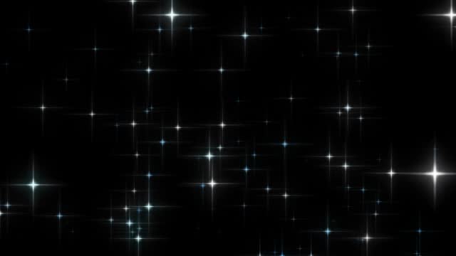 Motion animation of stars twinkling and rotating like a planetarium