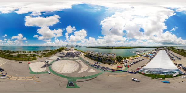 istock Aerial drone 360 SoFlo Boat Show 2023 1497429049