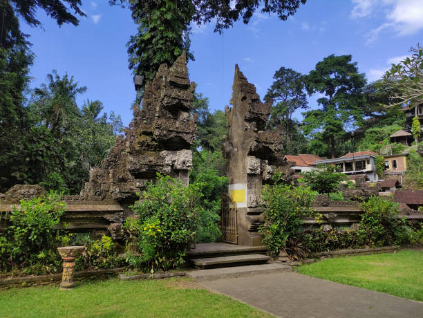 istock Gunung Lebah temple gate in Gianyar, Bali. Typical Balinese architecture. 1497430768