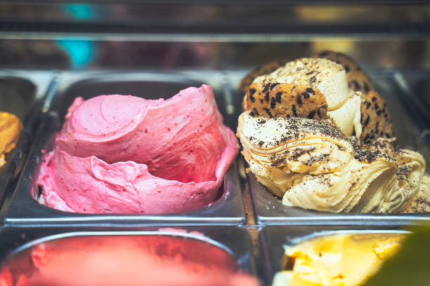 istock Colorful ice cream background 1497431181