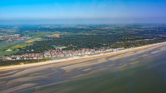 Bay of the Somme in North of France and the Chanel Le Touquet Berck sur Mer and Dunkerque