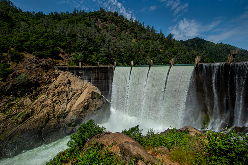Lake Clementine Dam on the North Fork of the American River.