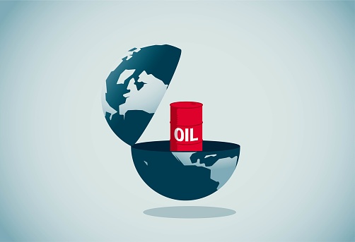 Oil Resources Hidden Inside the Earth, This is a set of business illustrations